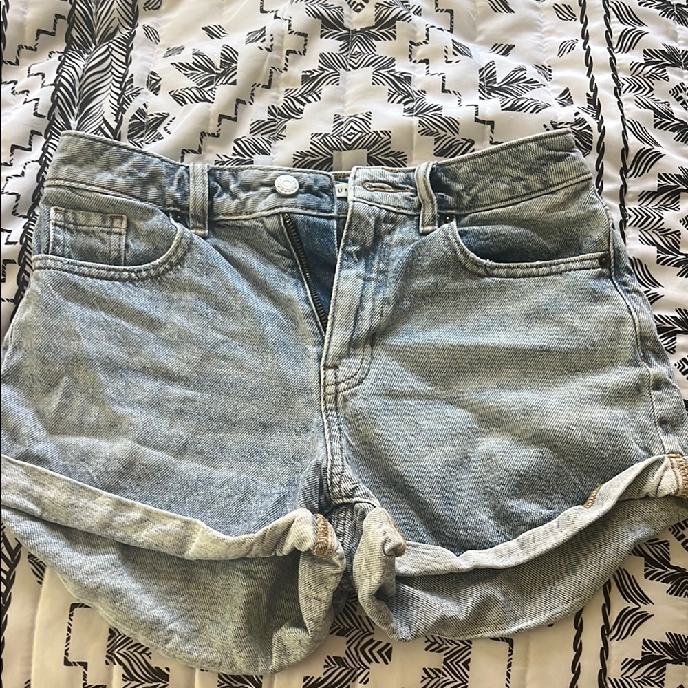 PacSun Blue Jean Shorts with Cuffed Hem
